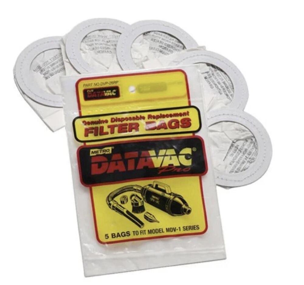 Metro Vacuum Part No P101-26 DVP-26RP 2 Ply Genuine Disposable Bags 5-Pack